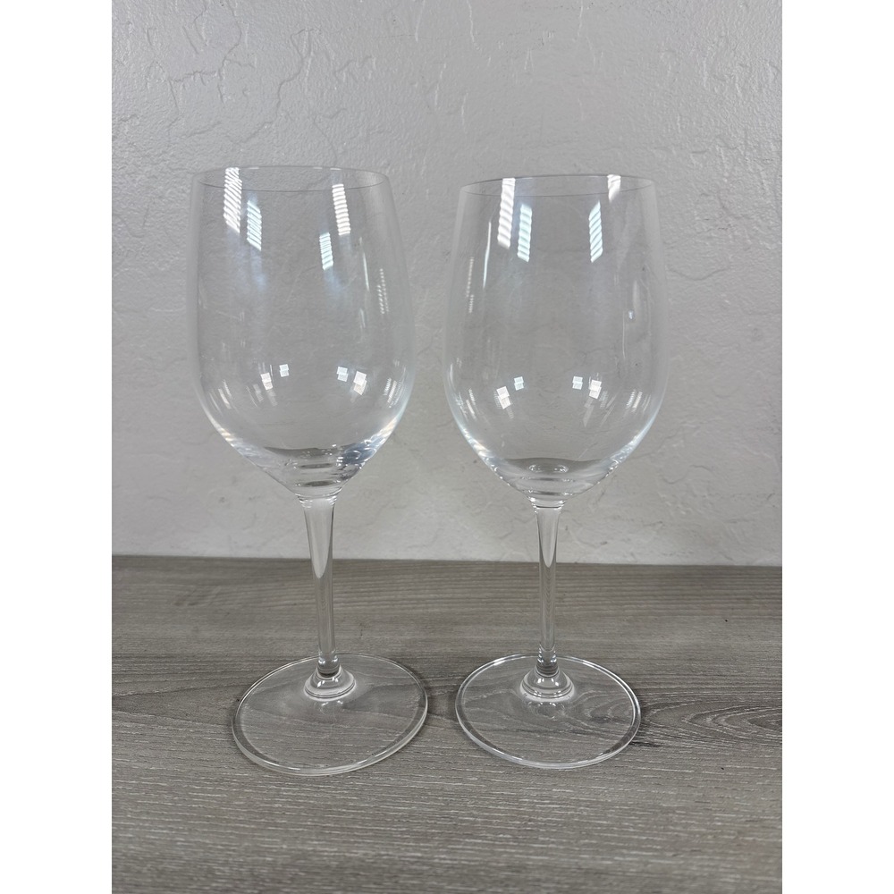 Riedel Crystal Wine Glasses Set of 2 Clear Stemmed Barware 8.25 Inch